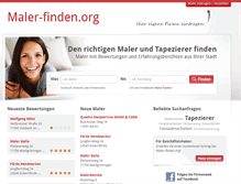 Tablet Screenshot of maler-finden.org